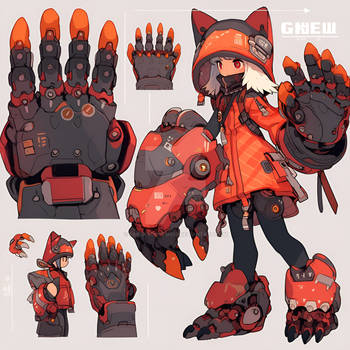 [OPEN 560]  Mecha Gloves Theme |AI Adopt|