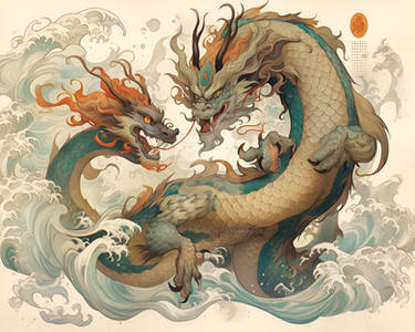 [OPEN 1995]  Koi Dragon Theme |AI Adopt|