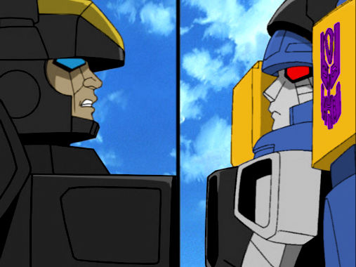 SG Armada frame #2: Cyclonus vs. Hot Shot by GXE18 on DeviantArt