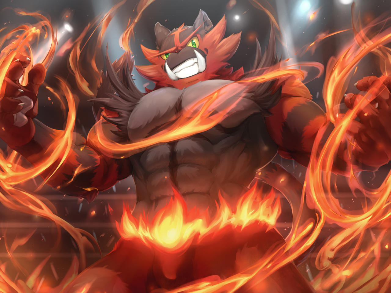 Chibi Incinaroar Incineroar by SkarlTano on DeviantArt
