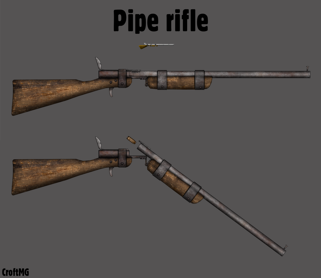 Pipe rifle (Fallout 2) by MG-Croft on DeviantArt