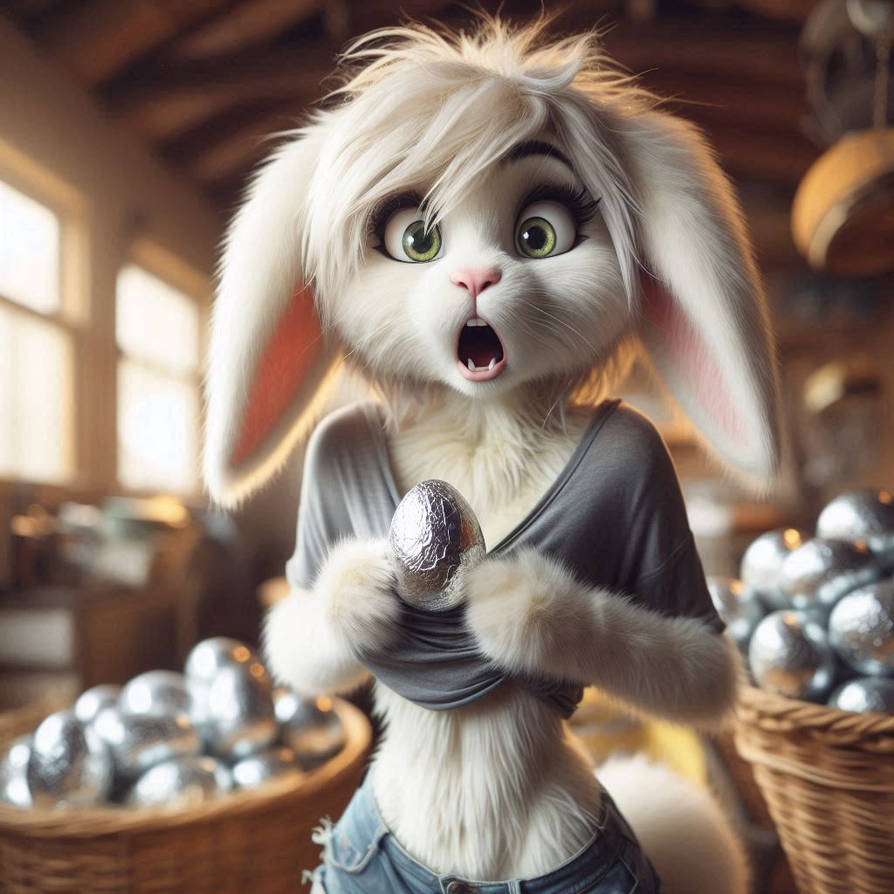 Easter Bunny by FoxdenAI on DeviantArt