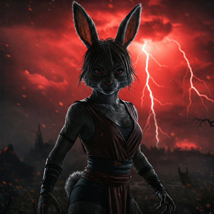 Combat rabbit by FoxdenAI on DeviantArt