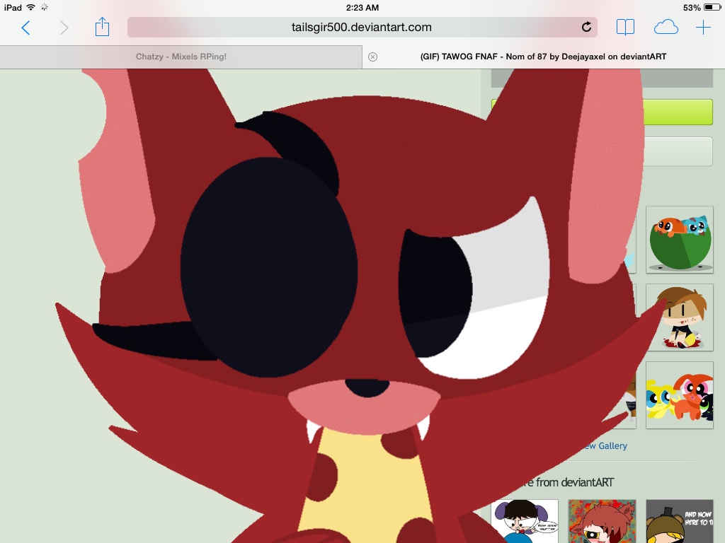 XD Foxy why are you out of the gif!!!!