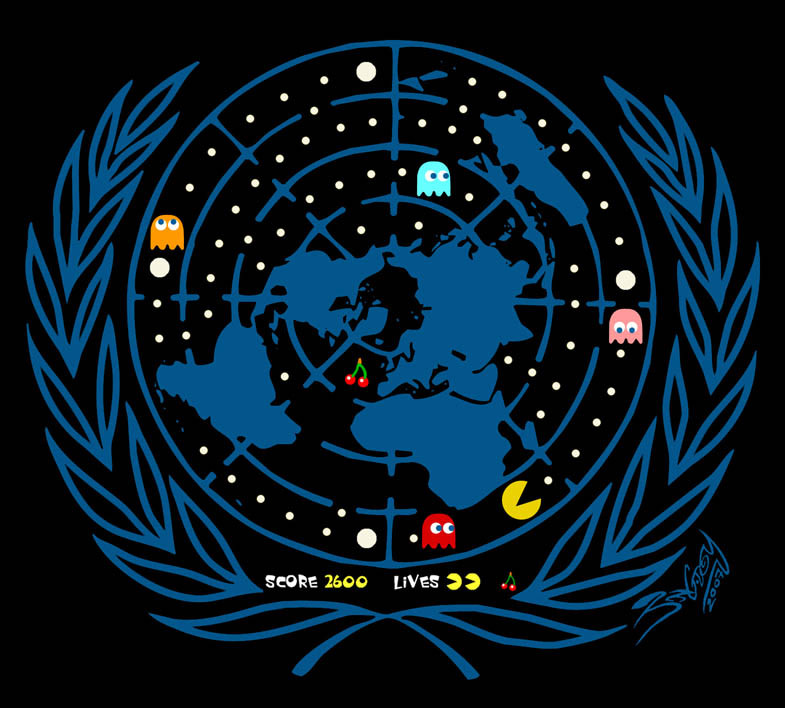 The real U.N. logo