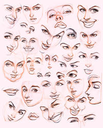 Women's faces