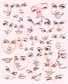 Women's faces