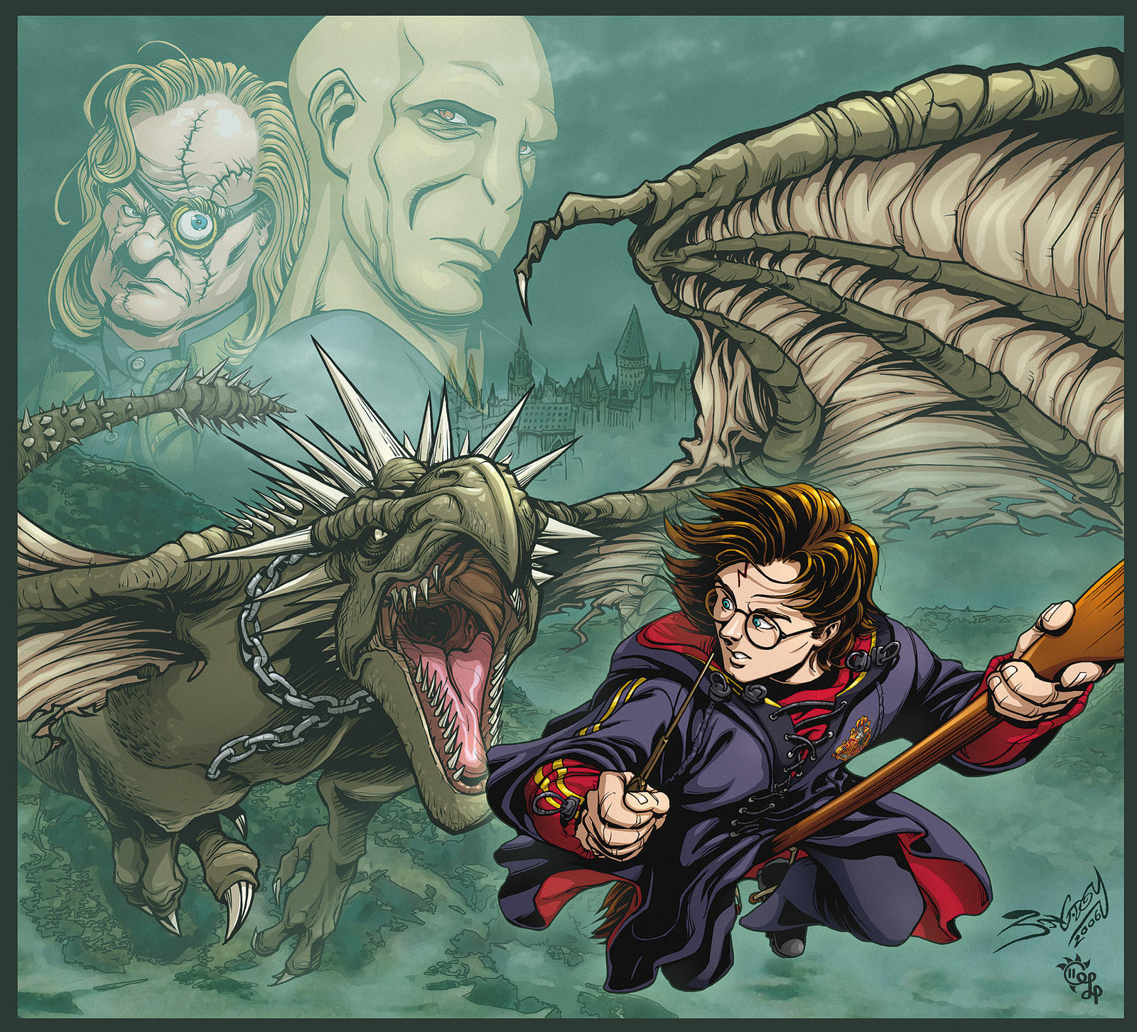 Harry Potter VS the Horntail