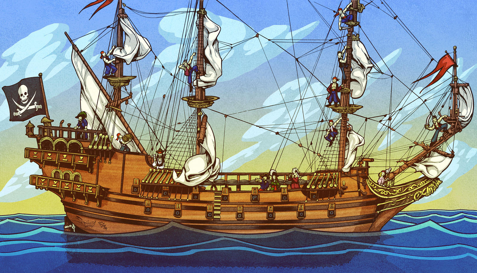 На острове жили 90 пиратов они выходили. Эспаньола корабль остров сокровищ. Шхуна Испаньола остров сокровищ. Пиратский корабль. Корабль пиратов.