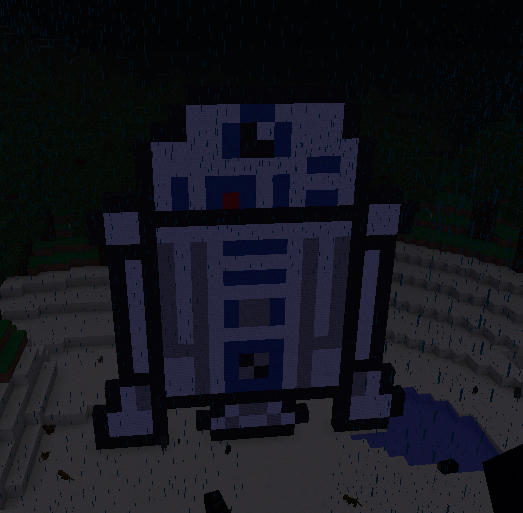 Mincraft R2 R2-d2 Minecraft build by snakebit3443 on DeviantArt