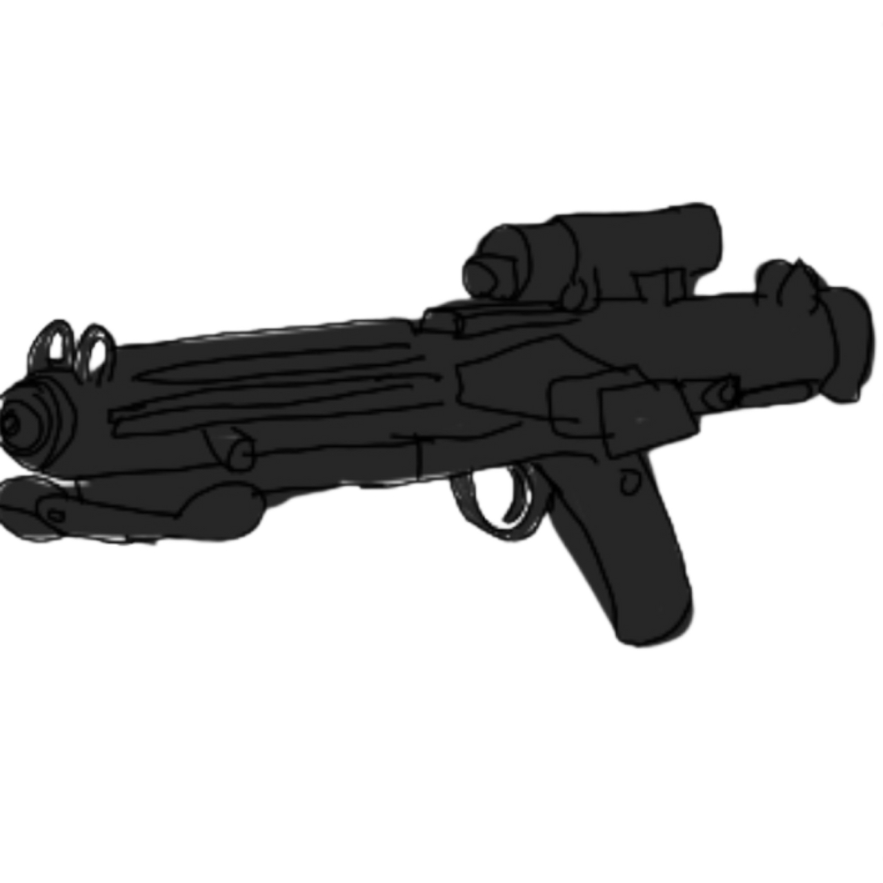 Blaster Rifle Drawing Stormtrooper blaster fixed by snakebit3443 on DeviantArt