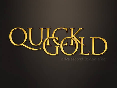 Quick Gold Text Effect