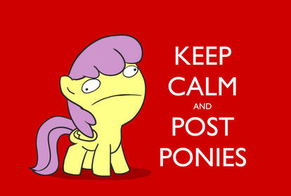 Parasol - Keep Calm and Post Ponies