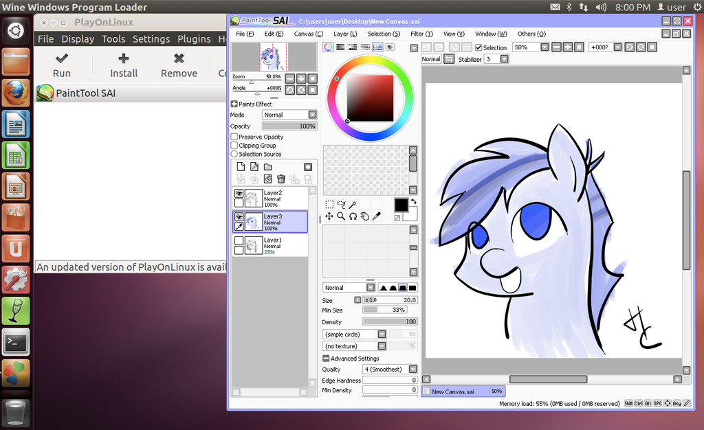 Install Paint Tool SAI on Linux w/ Pen Pressure!