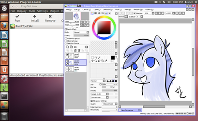 Install Paint Tool SAI on Linux w/ Pen Pressure! by HardCyder