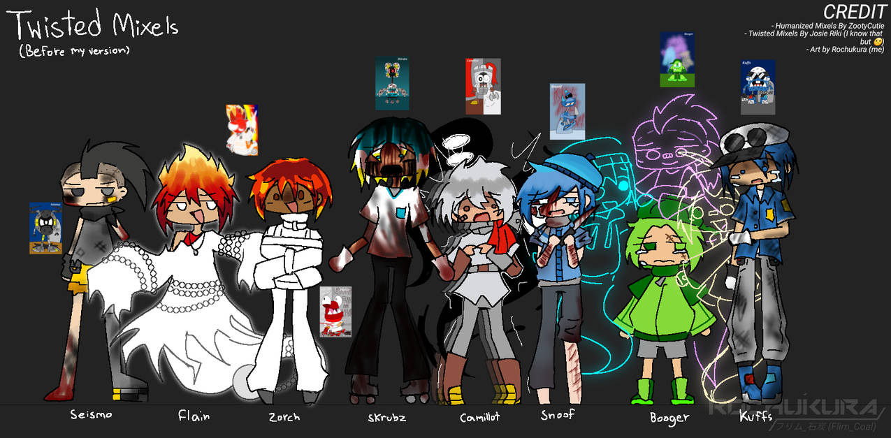 Nixels Human twisted mixels part 1 (humanized version) by Rochukura on DeviantArt