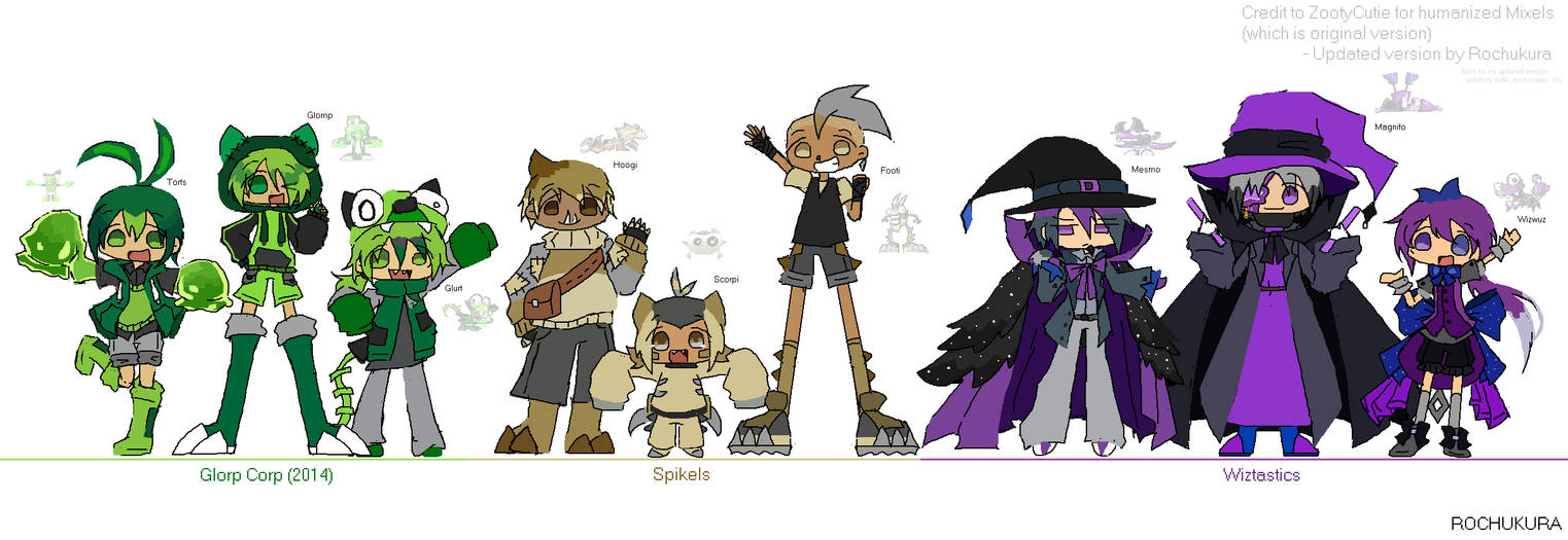 Nixels Human Mxls Human: Updated ver (series 3/9) by Rochukura on DeviantArt