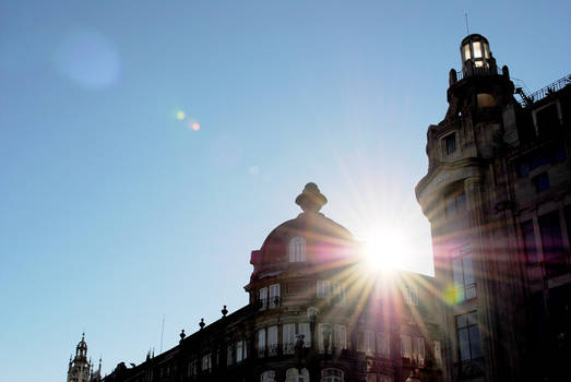 Sunburst Over Porto