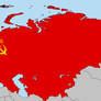 Soviet Union Flag Map