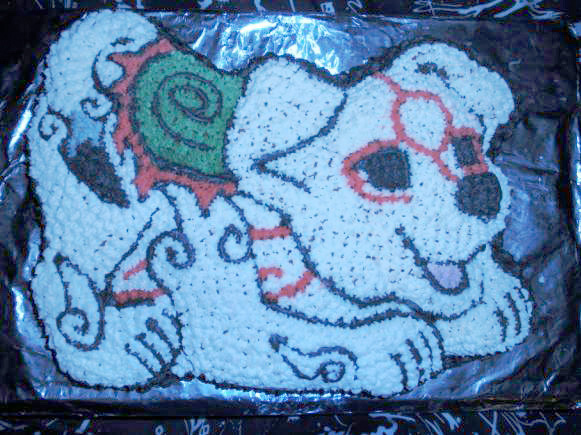 Amaterasu Puppy Cake