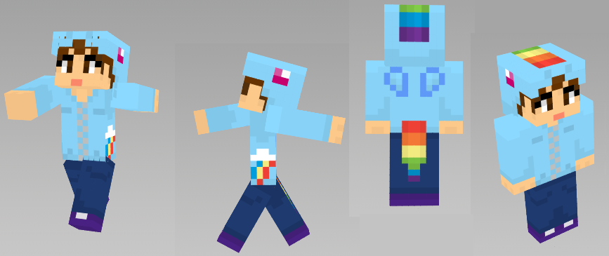 Rainbow Dash Hoodie Skin