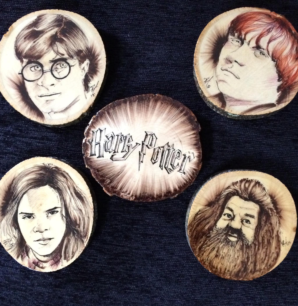 Harry Potter custom wood coasters