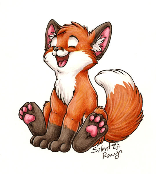 Happy Fox by SilentRavyn