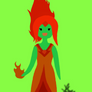 Flame Princess, my first try at using sai :'D