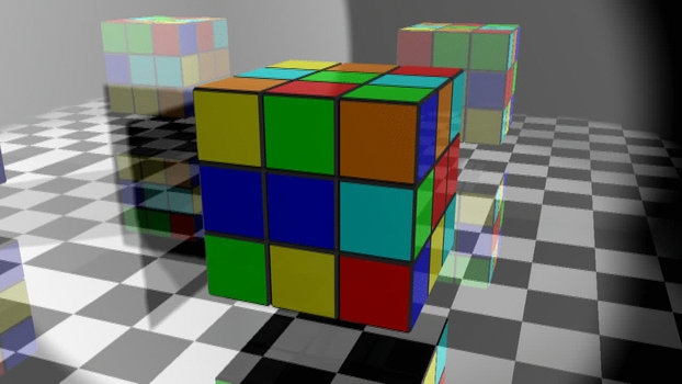 Simple Rubik's Cube Animation