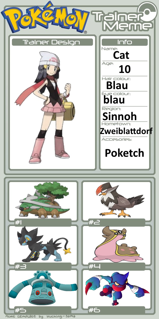 Mein Pokemon Perl Team