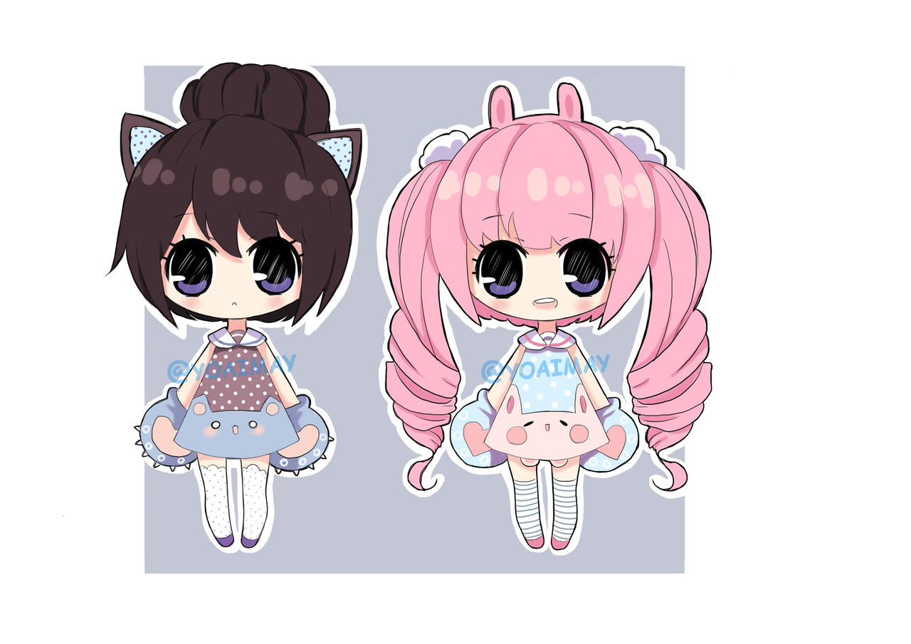 Two Chibi Talking Chibi Duo by Yoaimay on DeviantArt