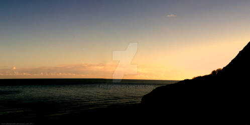 Contrasting Colours of Sky and Sea