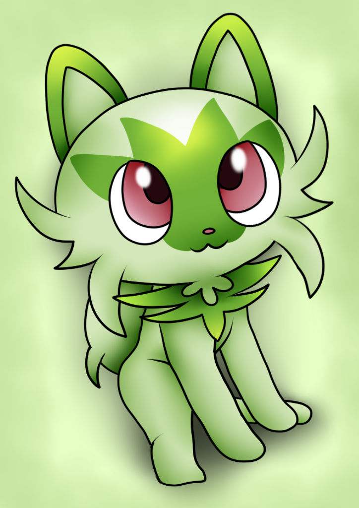 Sprigatio Sprigatito, Grass Cat Pokemon by HexinTheEevee on DeviantArt