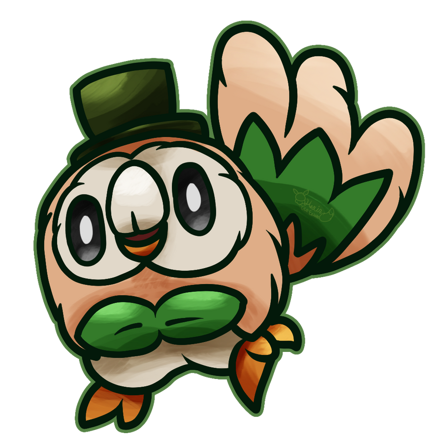 Tophat Rowlet by HexinTheEevee on DeviantArt