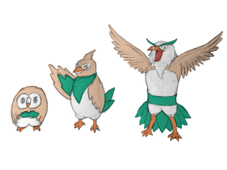 Rowlet Evolution Line