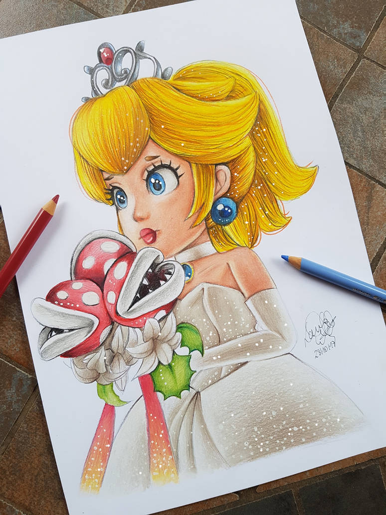 Princess Peach (Super Mario Odyssey) Drawing by Mangadroid643 on DeviantArt