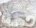 Snowy Gryphon by Sidonie