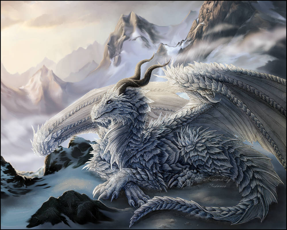 Картинки драконов красивые. Аэсоннэ драконица. Айс драгон. Ледяной дракон. Белый дракон.