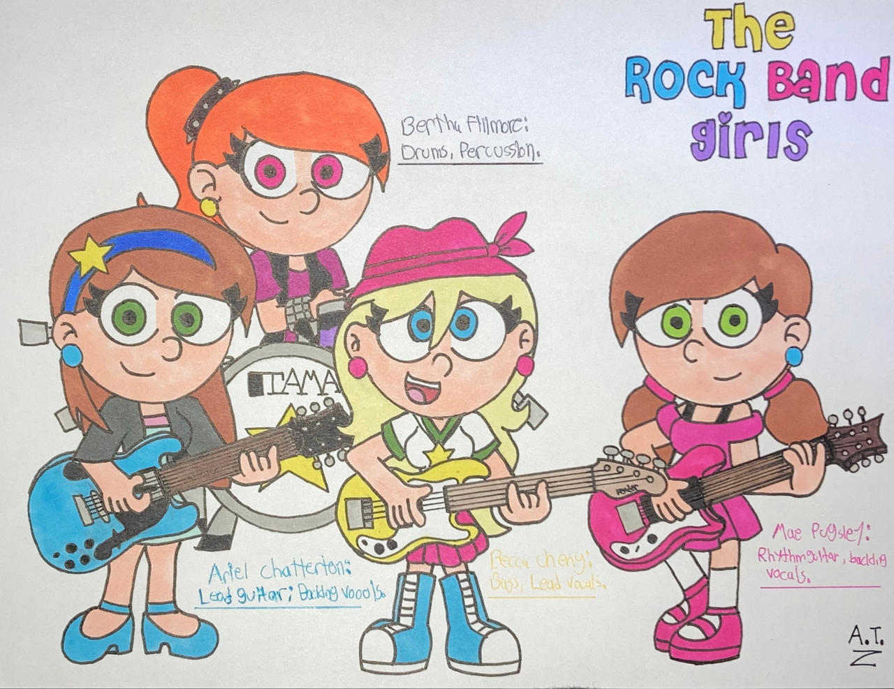 Band Deviantart The Rock band girls (My style) by ArtistyAnthony on DeviantArt