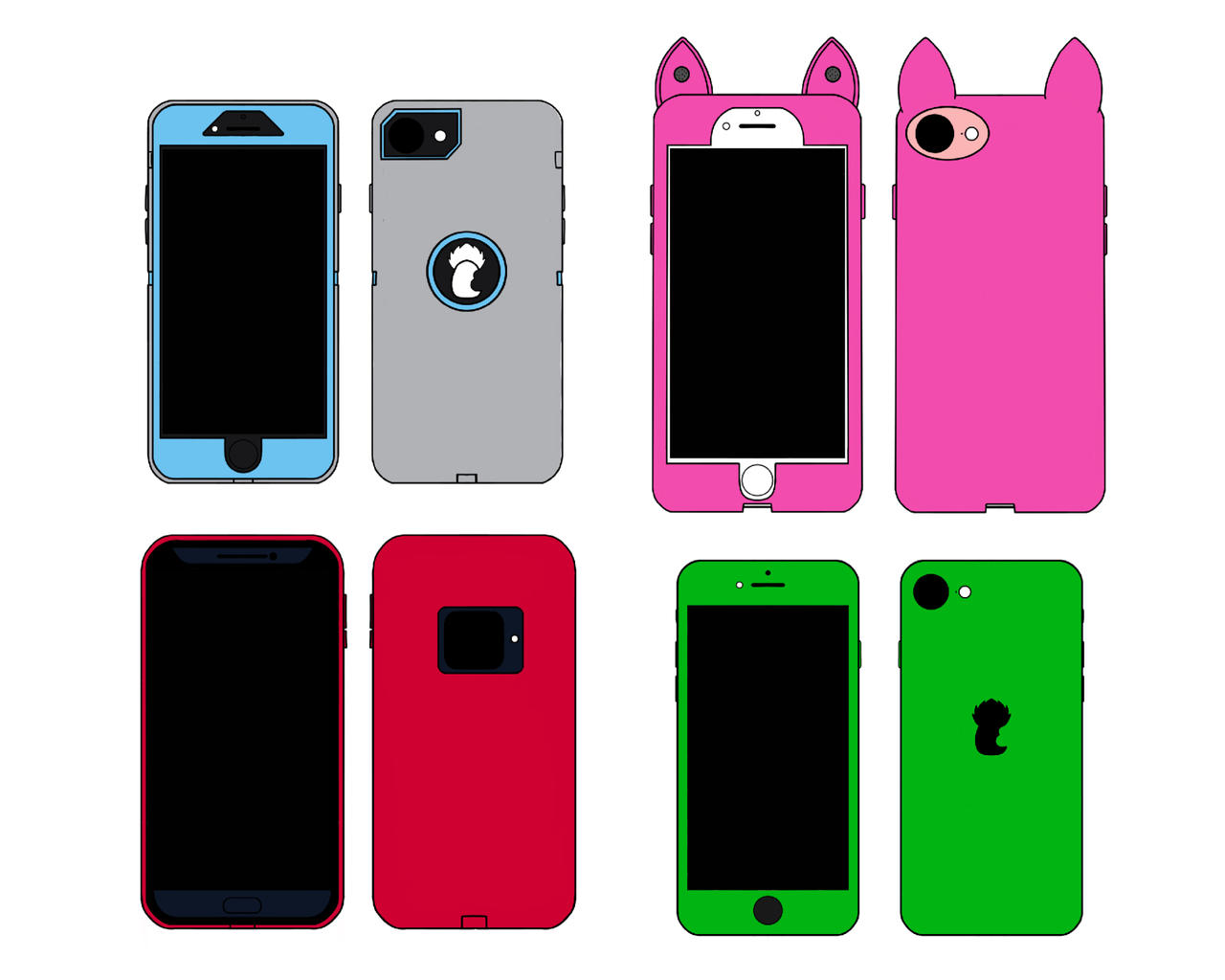 Phone Base Deviantart My main OC's phones by ArtistyAnthony on DeviantArt