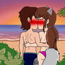 Sunset kiss