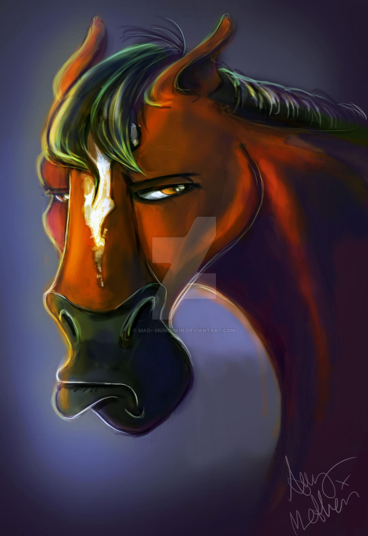 Commission Grumpy Horse Face by Mad--Munchkin on DeviantArt