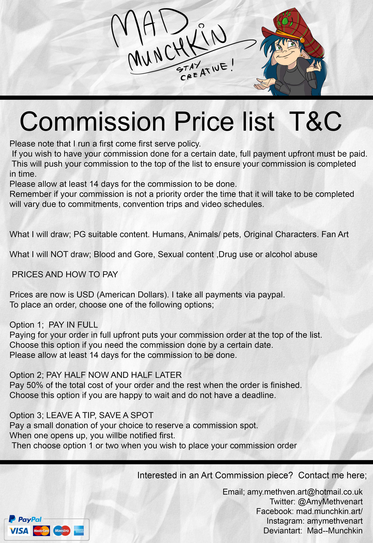 Art Commission Terms And Conditions Template Art Commission Terms And Conditions Template