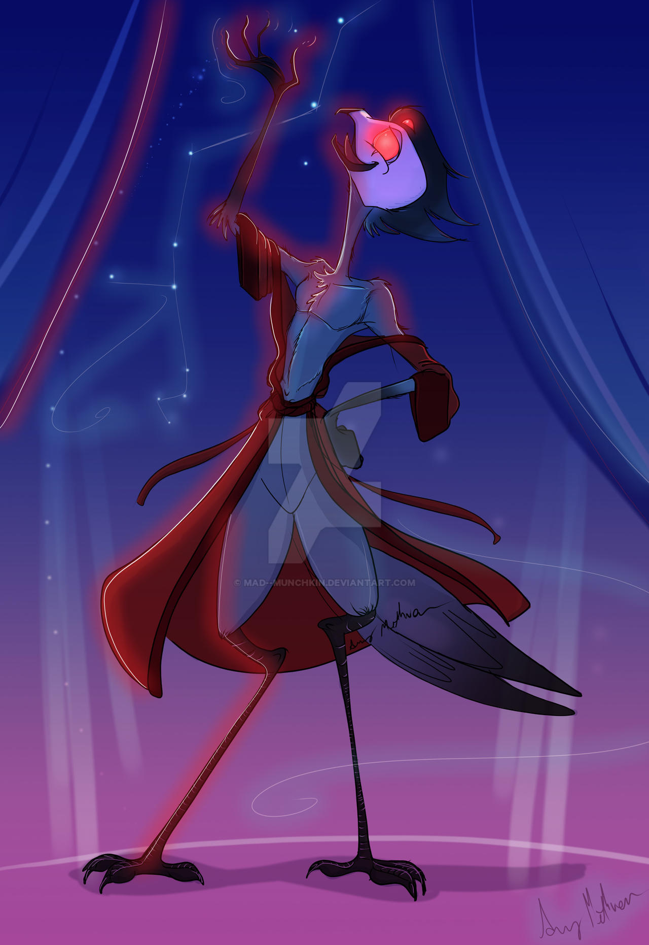 Stolas Helluva Boss by Mad--Munchkin on DeviantArt