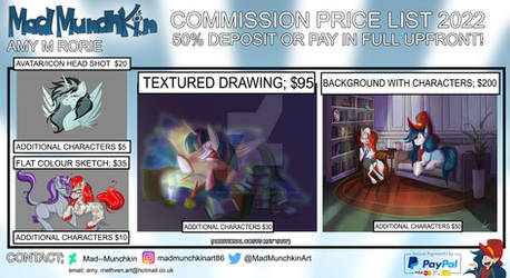 COMMISSION PRICE LIST Ponies 2022