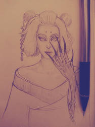 Sketching Practice: Demon Geisha