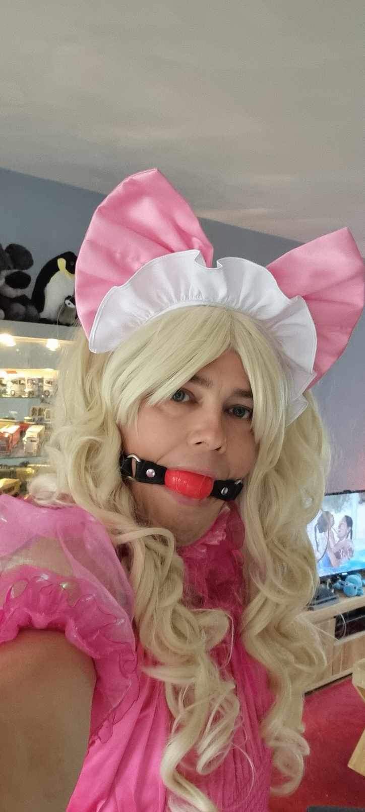 Pink Sissy Ballgagged By StephanieBo27 On DeviantArt pink-sissy-ballgagged-by-stephaniebo27-on-deviantart