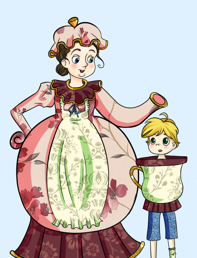 Download Mrs Potts and Chip by Meowkin on DeviantArt