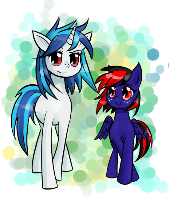 Commission 11: Metal Sky and Vinyl Scratch