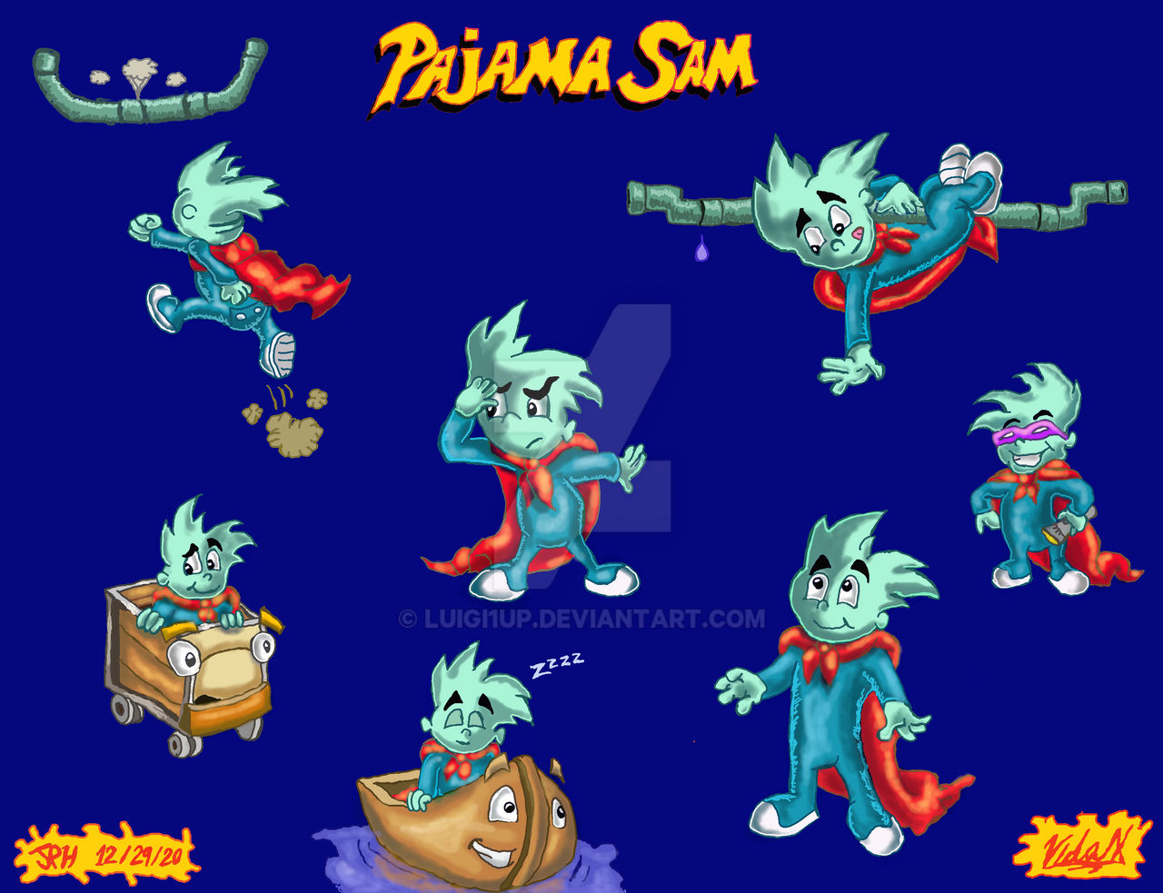 Pajama Sam Practice by Luigi1up on DeviantArt